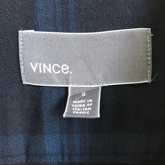 Vince 100% Cotton Plaid Button Down - Picture 4 of 6